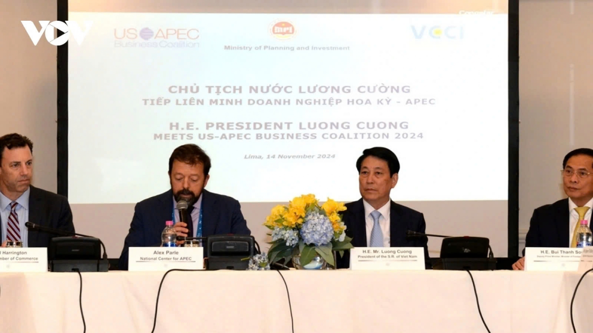 President Luong Cuong meets with US-APEC Business Coalition executives